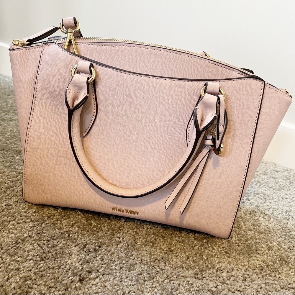 Nine West Paisley Jet Satchel light pink